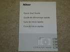 Nikon Coolpix S8100 Instruction Book Users Guide Quick Start Manual 