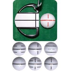  Fine Tune Golf LineMUp Pro Ball Tool Black Sports 