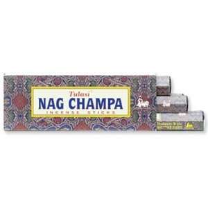  Tulasi Nag Champa   Box of Six 15 Stick Hex Tubes   Tulasi 