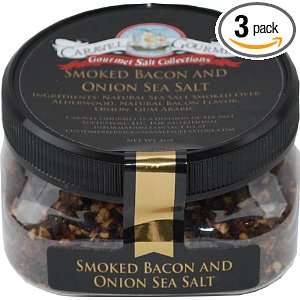 Caravel Gourmet Sea Salt, Smoked Bacon and Onion, 4 Ounce (Pack of 3 