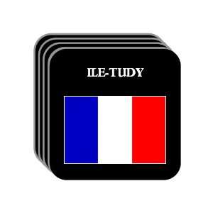  France   ILE TUDY Set of 4 Mini Mousepad Coasters 
