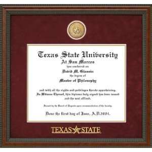  Texas State Logo Diploma Frame with Custom Medallion: Home 