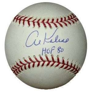  Signed Al Kaline Ball   Official Major League HOF80 