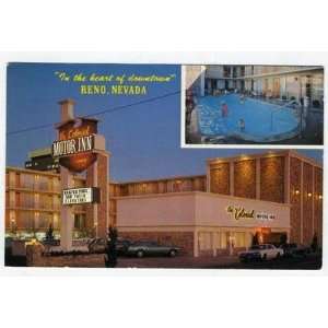    The Colonial Motor Inn Postcard Reno Nevada 