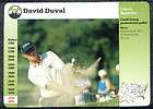 DAVID DUVAL PGA Golf Grolier Story of America Card