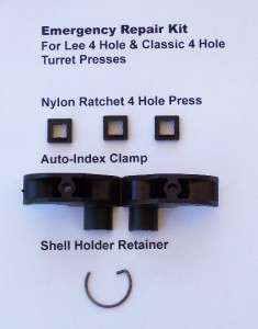 Lee 4 Hole Turret & 4 Hole Classic Turret Press Emergency Repair Kit 