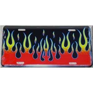  Flames License Plate 6 inch x 12 inch standard size 