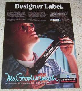 1987 GM General Motors Mr Goodwrench car parts PRINT AD  