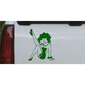 Betty Boop Leg Kicked Up Cartoons Car Window Wall Laptop Decal Sticker 