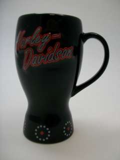   of 19 oz Harley Davidson Mug Black with Grip Handle and Harley Logo