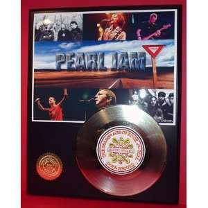  Pearl Jam 24kt Gold Record LTD Edition Display ***FREE 