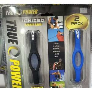  True Power Ionized Sports Performance Bands 2 Pack, Size L 