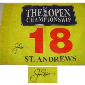   Andrews Yellow) Golf Pin Flag   Autographed Pin Flags: Sports