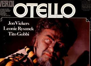 RCA AGL3 1969 Verdi OTELLO Vickers Rysanek Gobbi Serafin 3 LPs NM 1976 