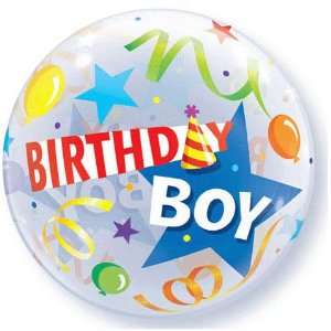    Happy Birthday Boy 22 Bubble Balloon