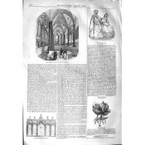  1842 TEMPLE CHURCH ALTAR SHOW LILY FLOWER SPECIOSUM