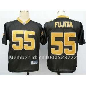   fujita black football jerseys top quality embroidery logo rugby jersey