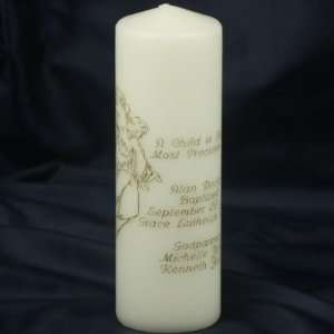  Guardian Angel Baptism Candle   20 Verses: Home & Kitchen