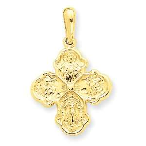  14k Four Way Medal Pendant: West Coast Jewelry: Jewelry