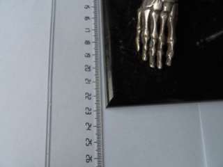 WOW! Mega rare antique doctors Verge Fusee Skeleton Skull table watch 
