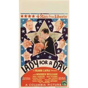  Lady for a Day (1933) 27 x 40 Movie Poster Style A