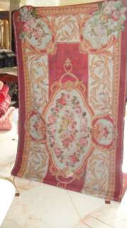 FRENCH ANTIQUE AUBUSSON TAPESTRY RUG c1840  