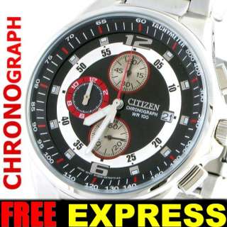 Citizen Men Watch Chronograph 100m Sport Xpress Warranty AN3380 53F 