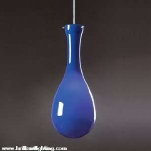  Dew Drop I   solid blue / chrome / 36 inch stem: Home 
