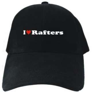  I love Rafters Black Baseball Cap Unisex: Clothing