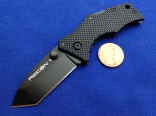 COLD STEEL 27TDT MICRO RECON 1 TANTO POINT AUS8 KEY CHAIN POCKET KNIFE 