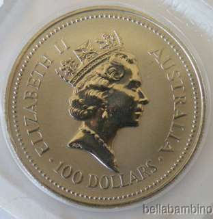 1988 AUSTRALIAN 1 OUNCE PLATINUM KOALA 100 DOLLAR COIN  