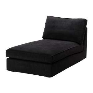   Chaise Lounge Slipcover Corduroy Cover, Tranas Black