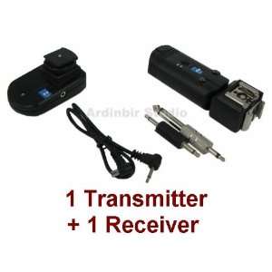 Radio Dual Hotshoe Flash Trigger 1 Transmitter + 1 Receiver for Nikon 