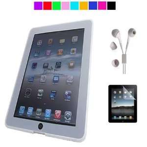   Apple iPad + White Earphones + Screen Protector (Magenta) Electronics