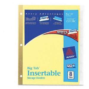  New Worksaver Big Tab Reinforced Dividers w/Clear Tabs 