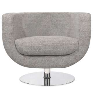 SIMONE Modern Lounge Chair Grey Mona  