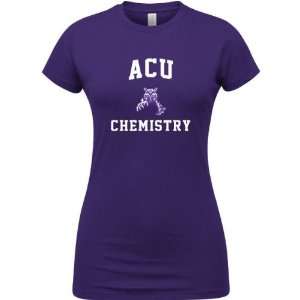  Abilene Christian Wildcats Purple Womens Chemistry Arch T 