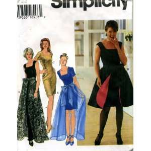  Simplicity Formal Dress and Overskirt Sewing Patterns 