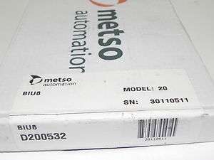 METSO AUTOMATION BIU8 CONTROL CARD MODEL 20  