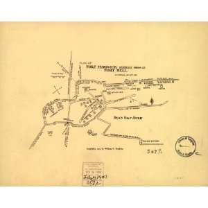 c1903 Civil War map of Fort Sedgwick, Virginia: Home 