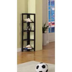   Foldable 4 Tier Corner Shelves Bookcase Plant Stand: Home & Kitchen
