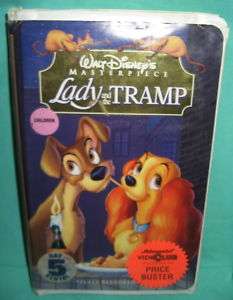 Lady And The Tramp VHS Walt Disneys Masterpiece 1998  