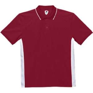   Performance Colorblock Polo Shirts MAROON/WHITE AM: Sports & Outdoors