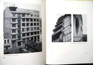 1930 RUSSIAN AVANTGARDE ARCHITECTURE BOOK EL LISSITZKY  