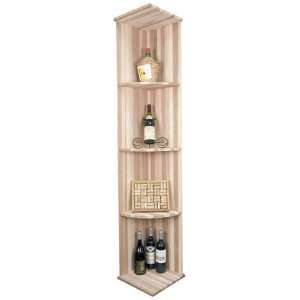   Mahogany Stain Quarter Round Shelf For Wine Rack