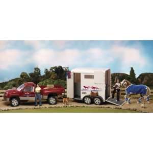    Breyer Traditional Red Truck and White Trailer: Toys & Games