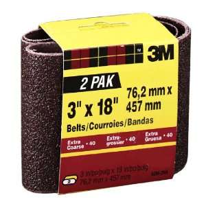  3M 9284NA 2 3 in x 18 in Sanding Belt Ex. Coarse, 40 grit 