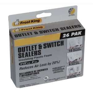Frost King OS26 Outlet & Switch Sealers (26 Pack)