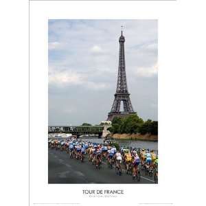  2006 Tour de France Eiffel Tower Cycling Print