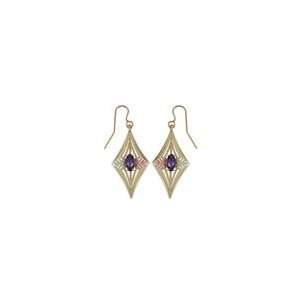 ZALES Black Hills Gold Marquise Amethyst Kite Drop Earrings amethyst 